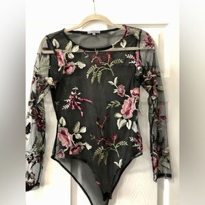 Mesh Floral Bodysuit